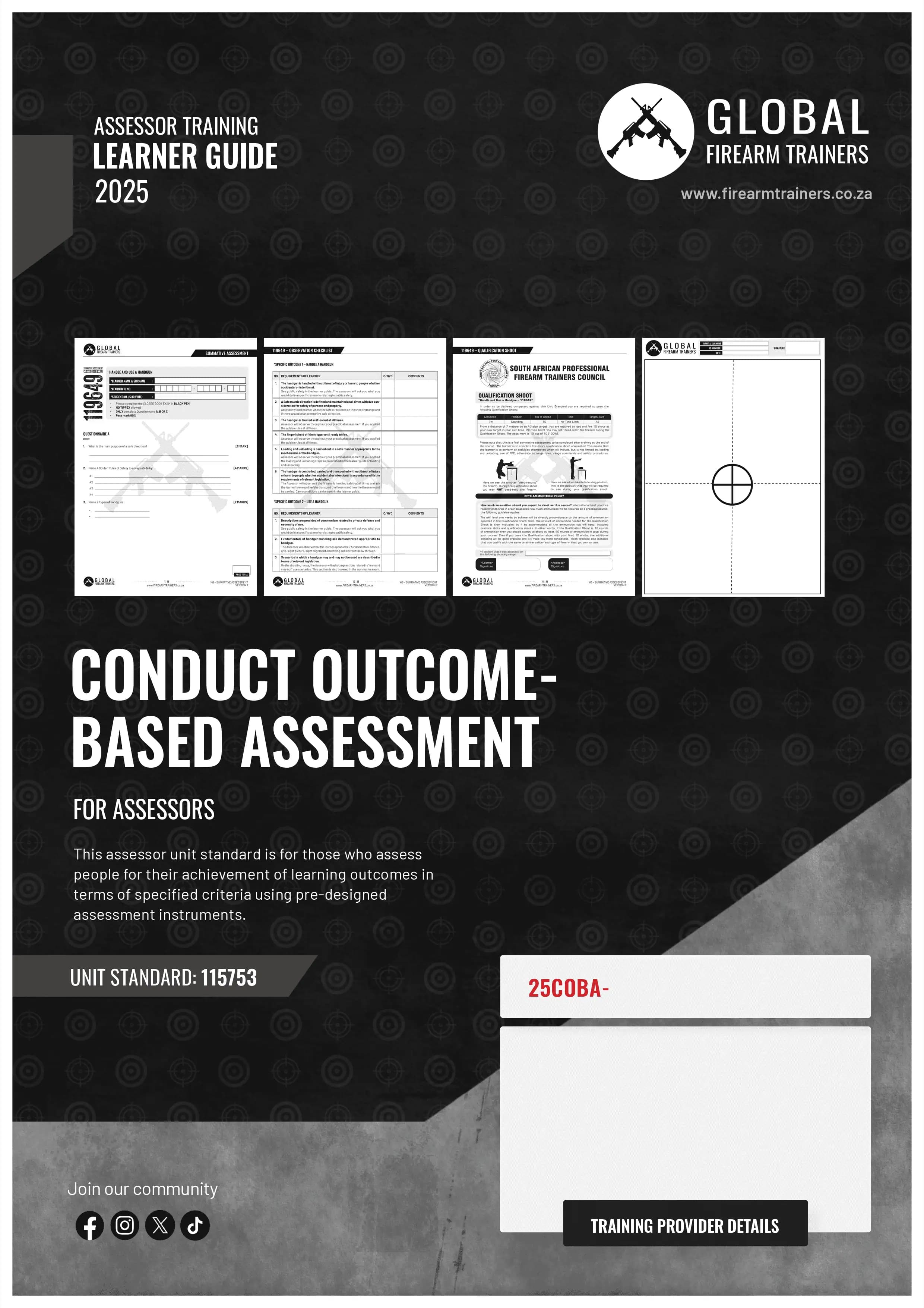 Conduct Outcome-Based Assessment learner guide cover