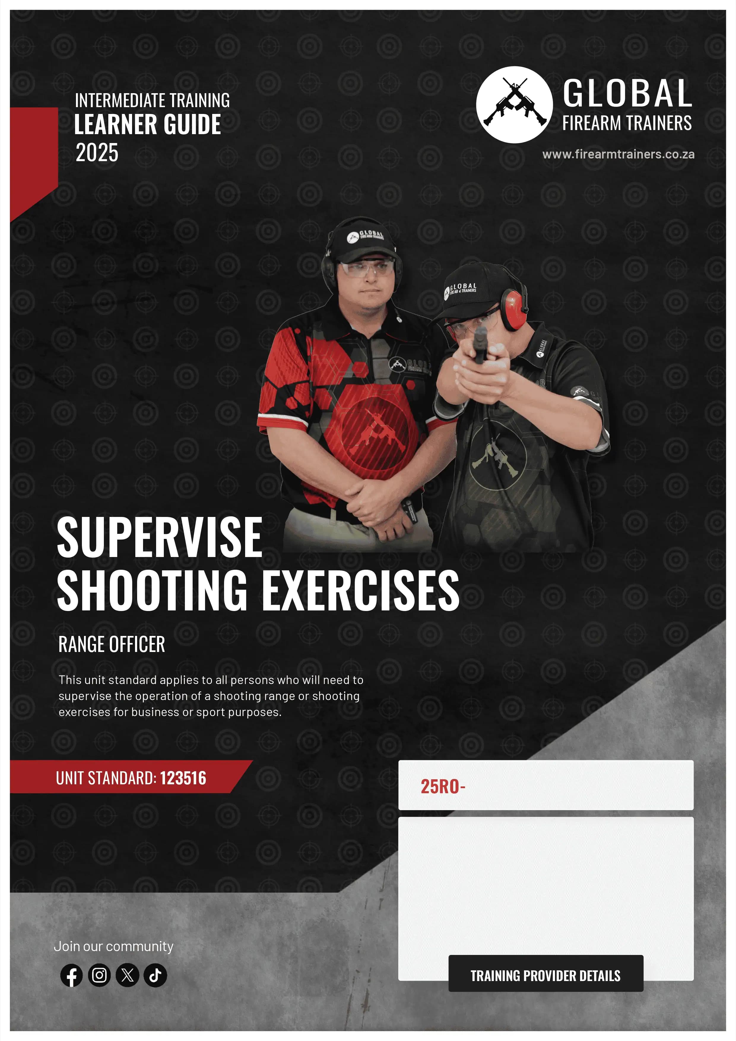 Range Officer learner guide cover