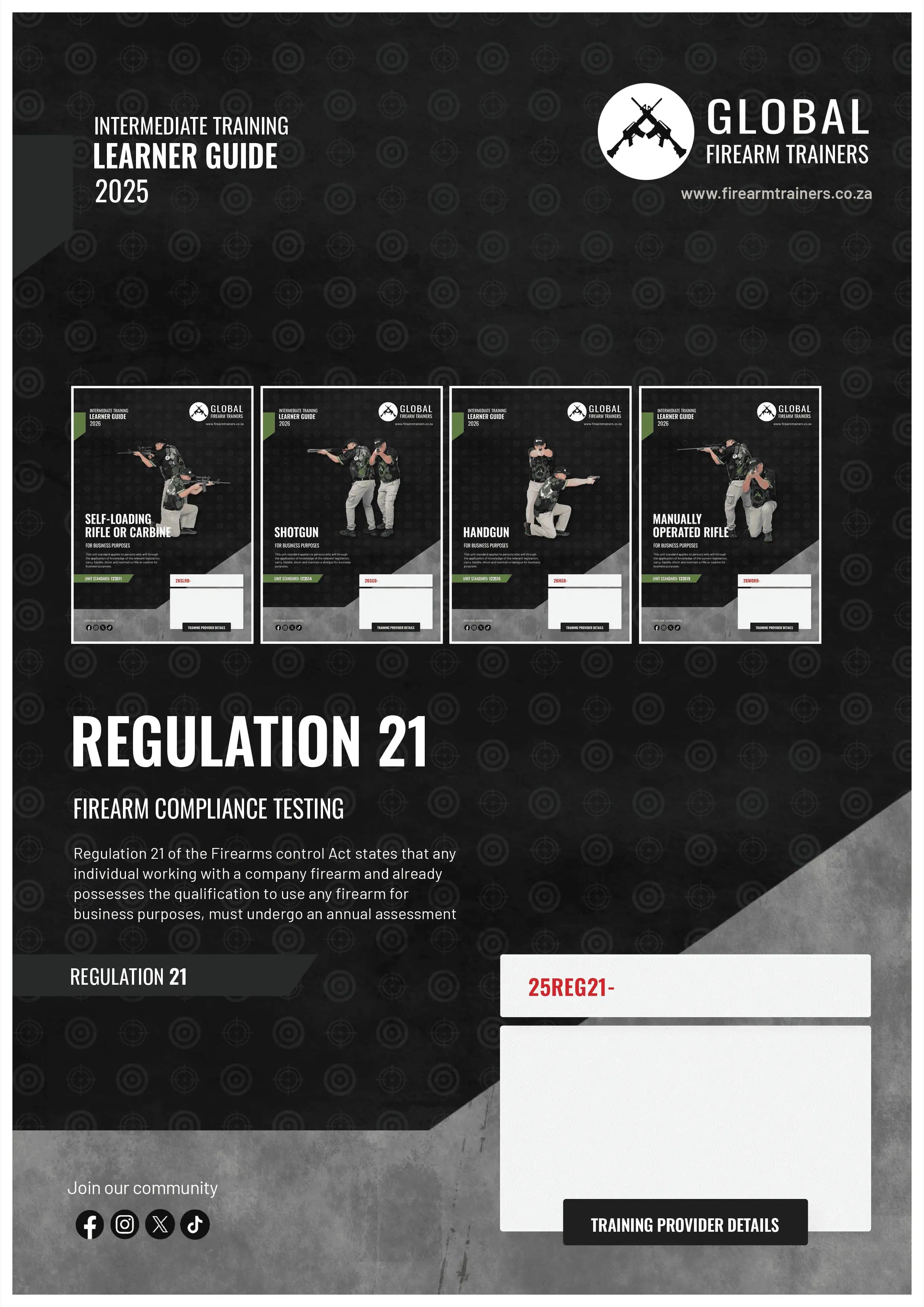 Regulation 21 learner guide cover
